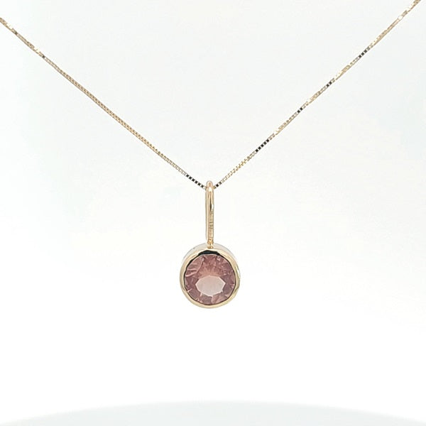 Round Sunstone Pendant