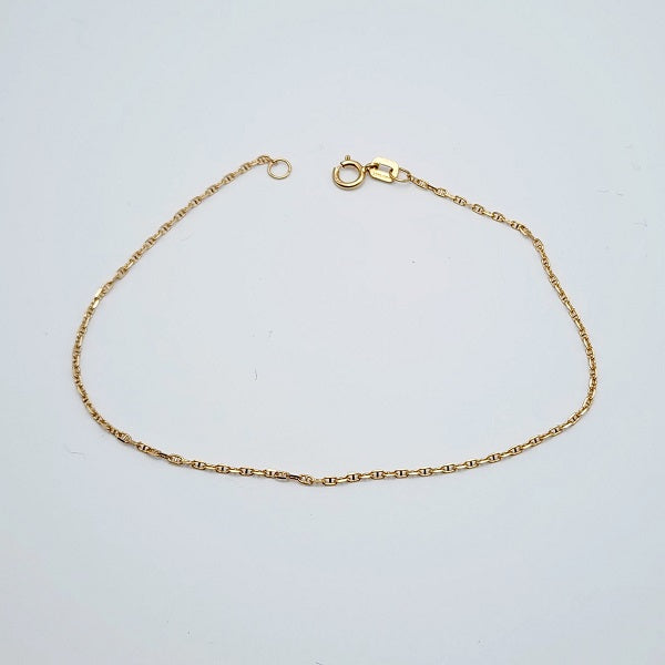 Gold Baby Anchor Chain Bracelet