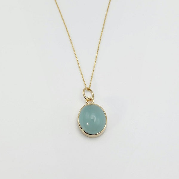 Milky Aquamarine Pendant