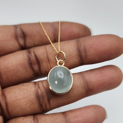 Milky Aquamarine Pendant