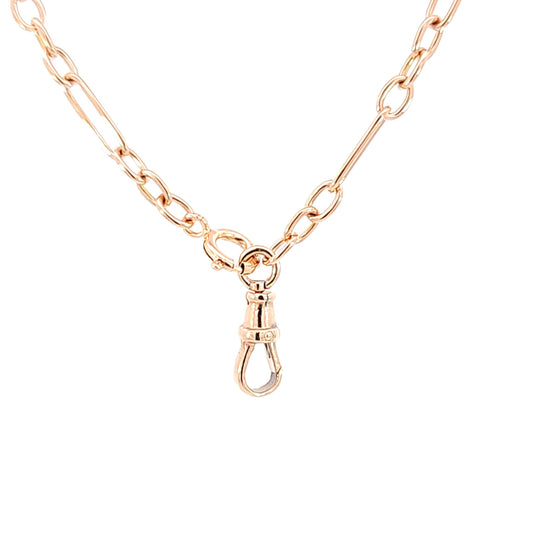 Handmade Fancy Chain in 14k Rose Gold