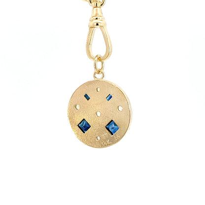 Multi Gem Pendant, Blue Sapphires