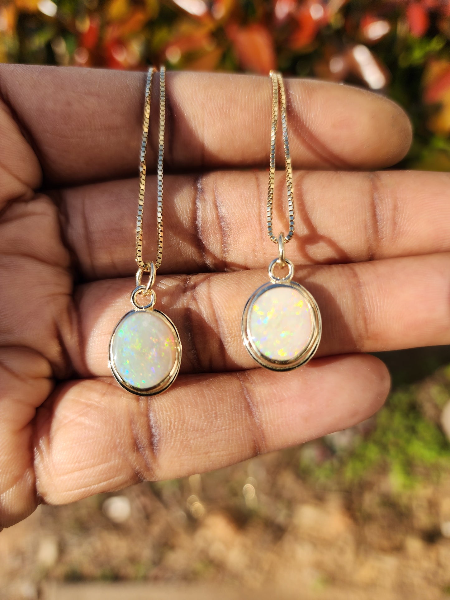 White Opal Pendant Small