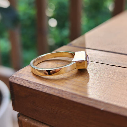 Dragon Garnet Hexagon Ring