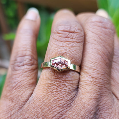 Dragon Garnet Hexagon Ring