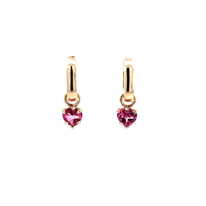 Pink Topaz Earring Charms