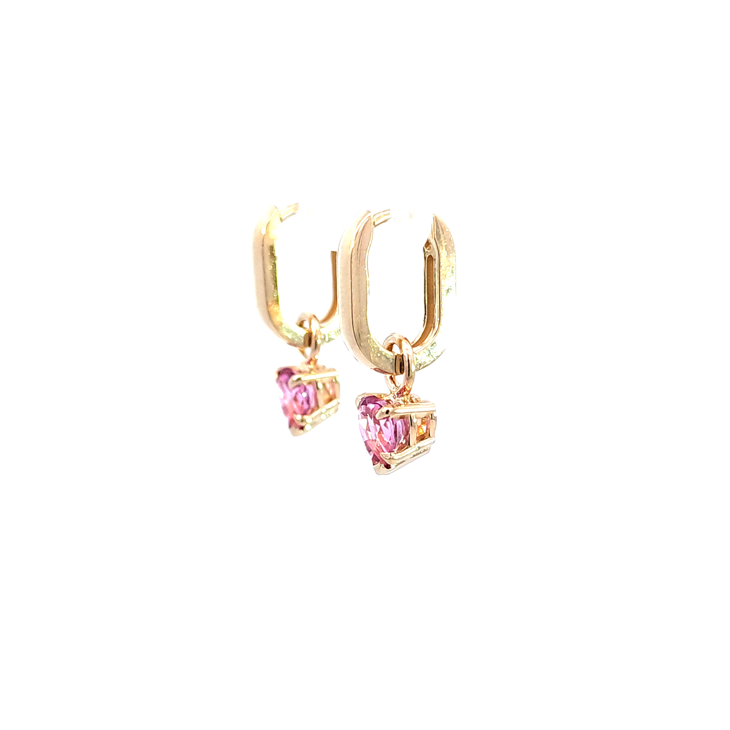 Pink Topaz Earring Charms