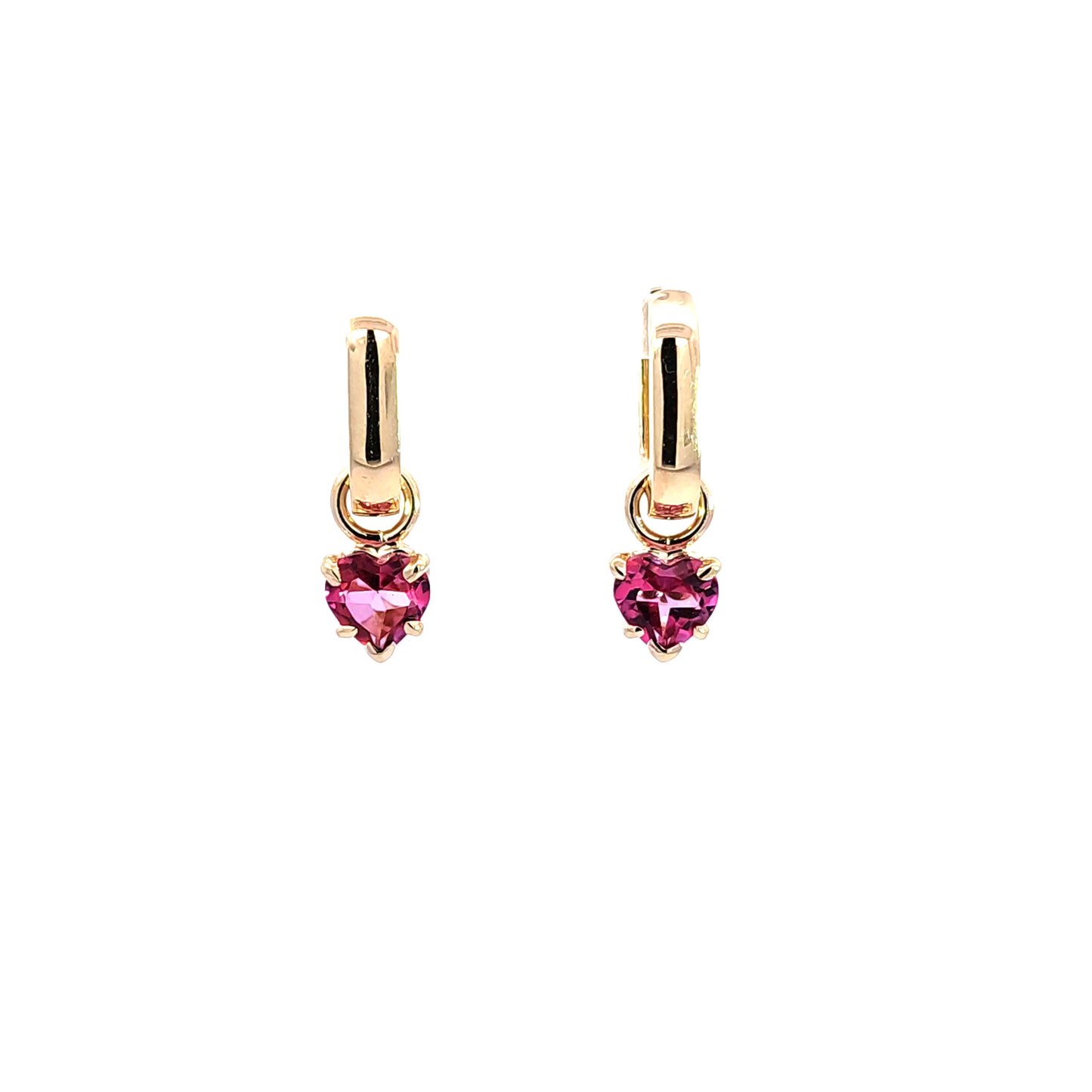 Pink Topaz Earring Charms