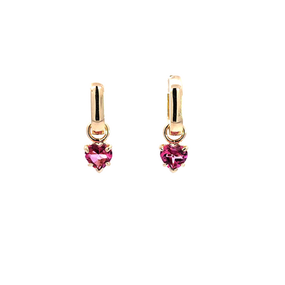 Pink Topaz Earring Charms