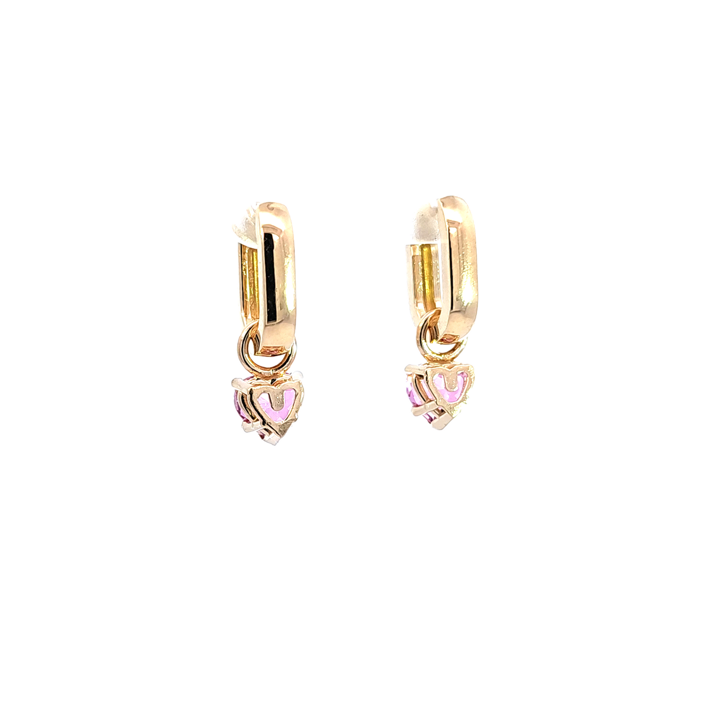 Pink Topaz Earring Charms