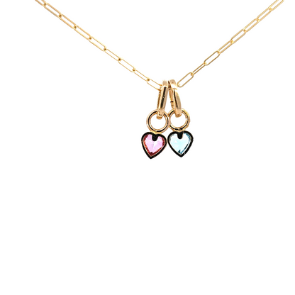 Topaz Heart Charms