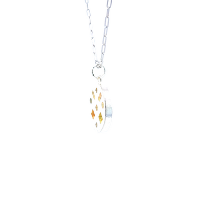 Silver Multi Shape Sapphire Pendant, Sunshine