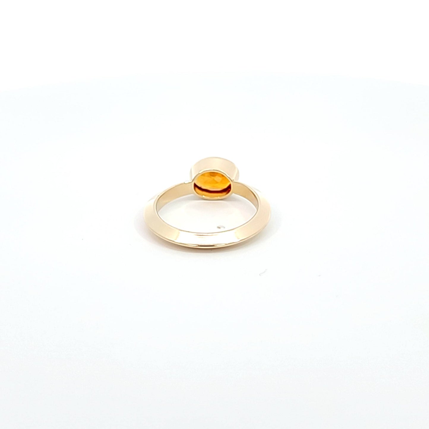 Citrine Knife Edge Ring