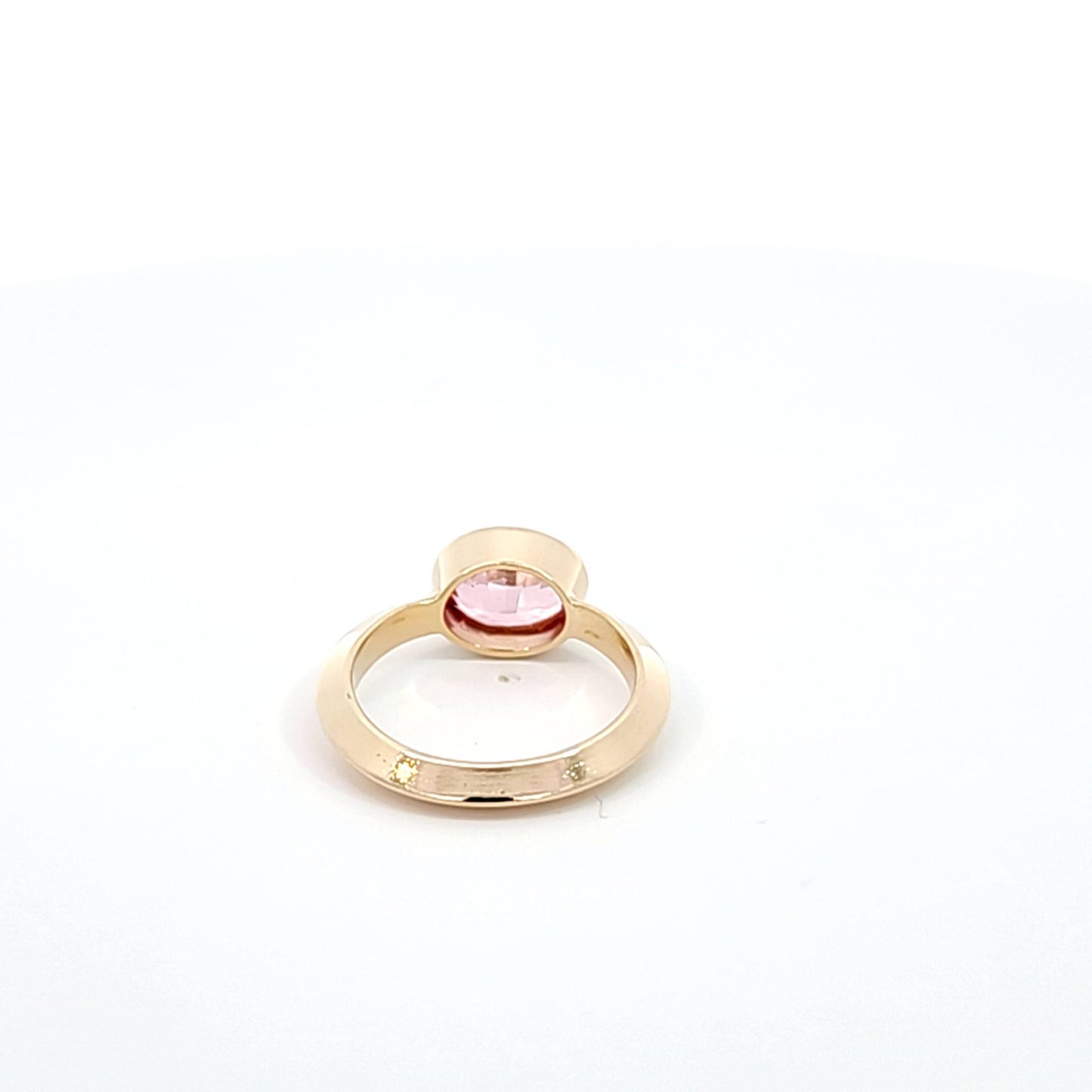 Pink Tourmaline Knife Edge Ring