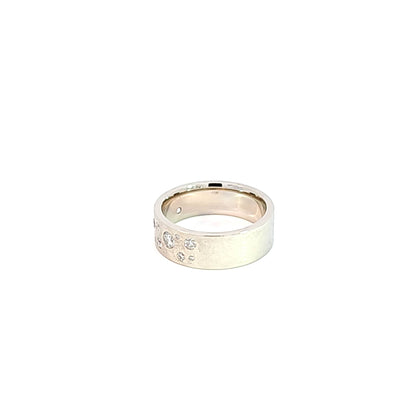 Diamond Wide Band Ring