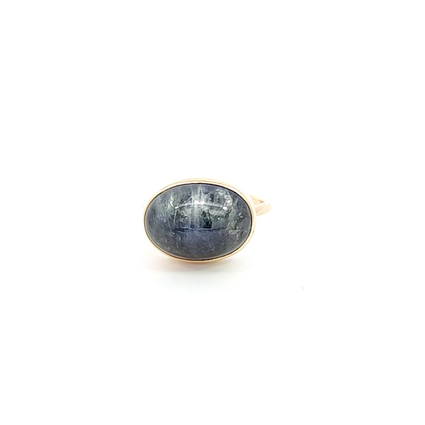 Oval Tanzanite Cabochon Ring