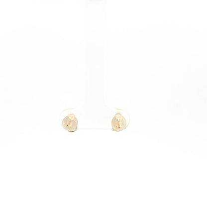 Green Tourmaline & Diamonds Stud Earrings
