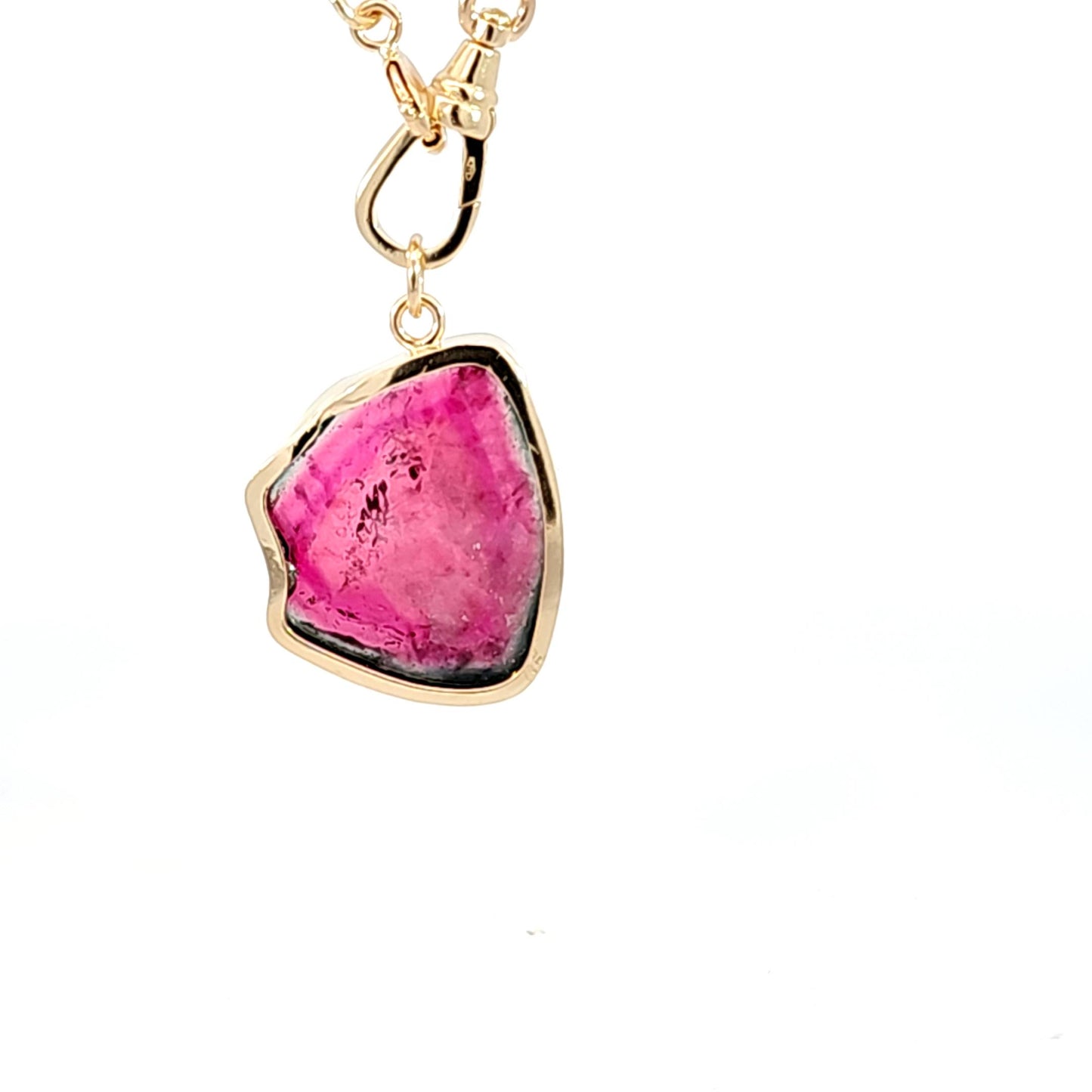 Large Watermelon Tourmaline Pendant