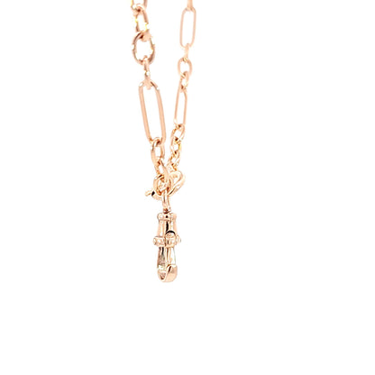 Handmade Fancy Chain in 14k Rose Gold