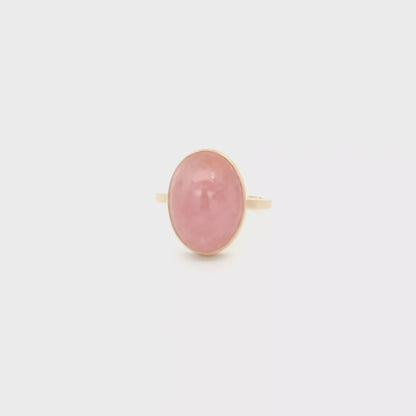 Morganite Cabochon Ring