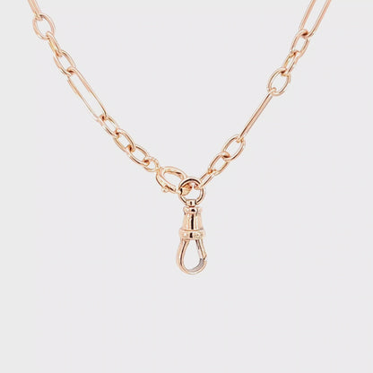 Handmade Fancy Chain in 14k Rose Gold