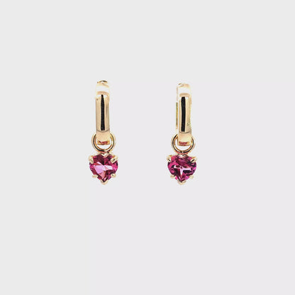 Pink Topaz Earring Charms