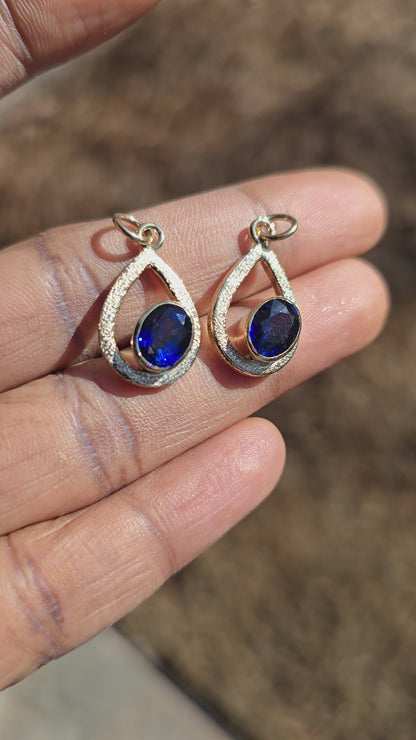 Sapphire Drop Pendant