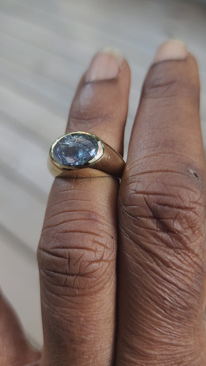 Tanzanite Cabochon Ring 2