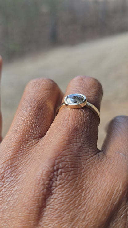 Salt & Pepper Diamond Ring