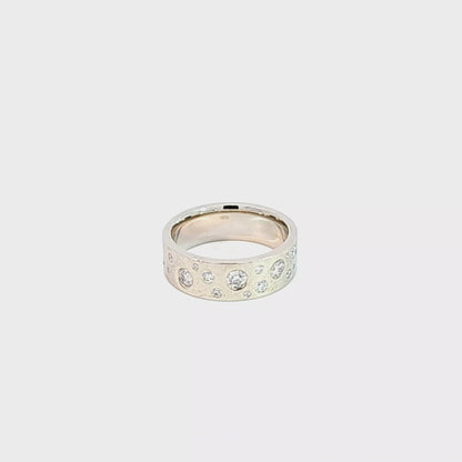 Diamond Wide Band Ring