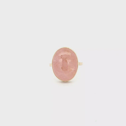 Morganite Cabochon Ring 2