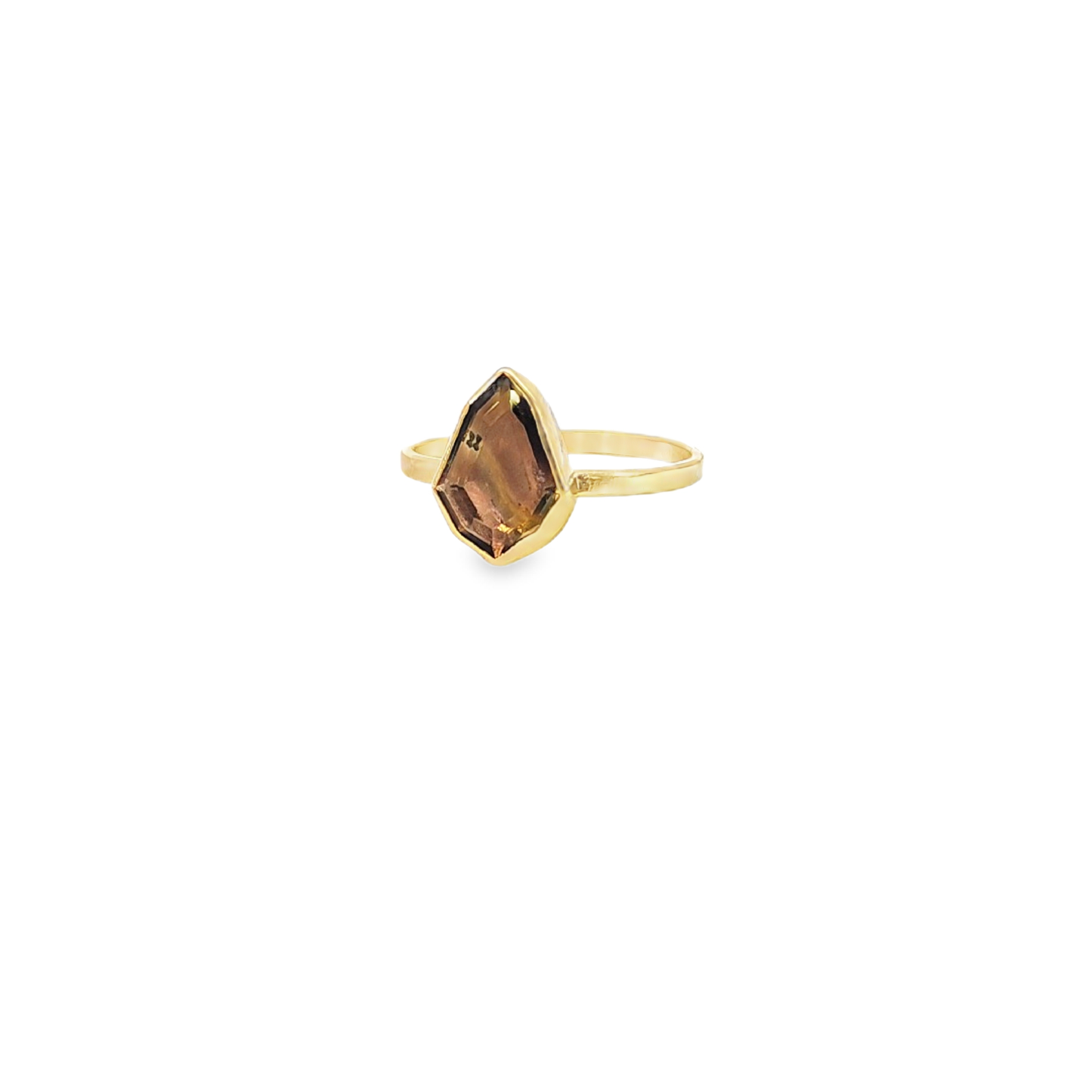 Sunstone Shield Stacking Ring