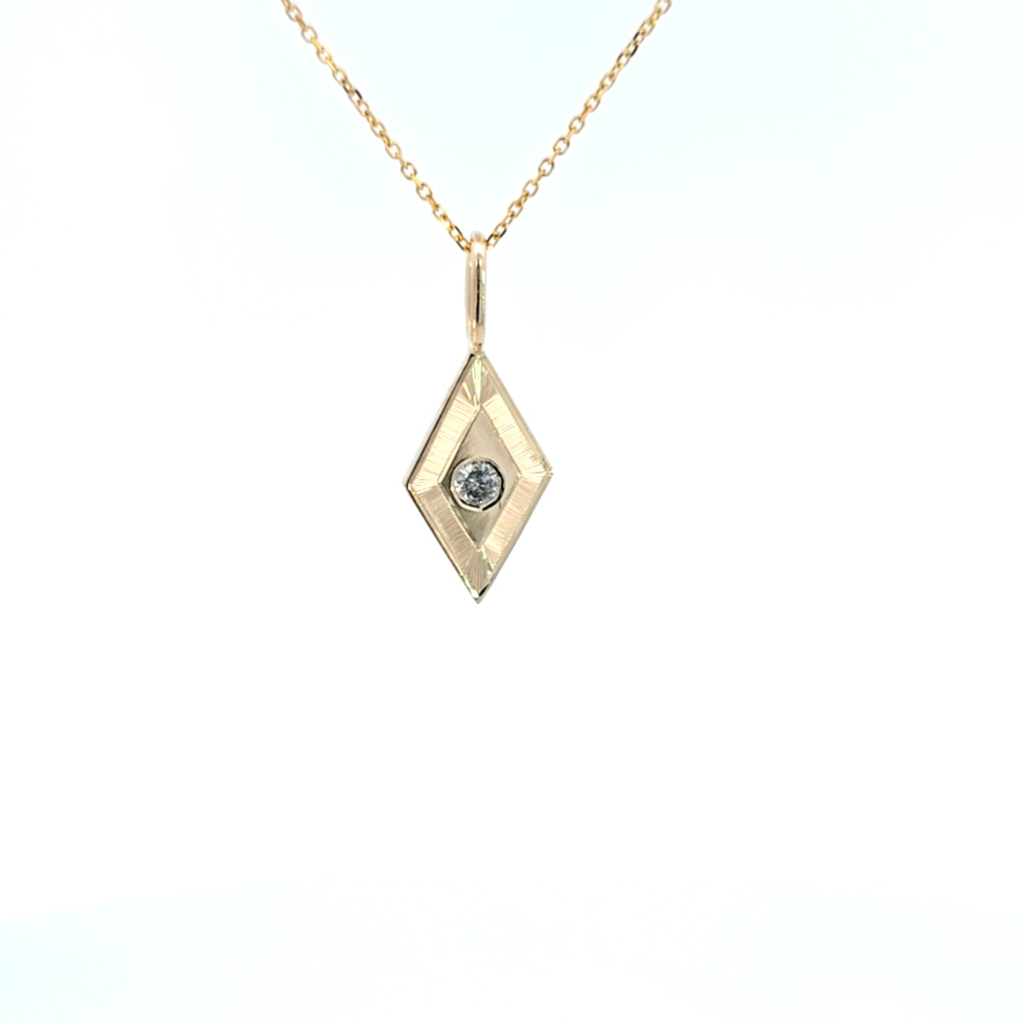 Diamond Engraved Pendant