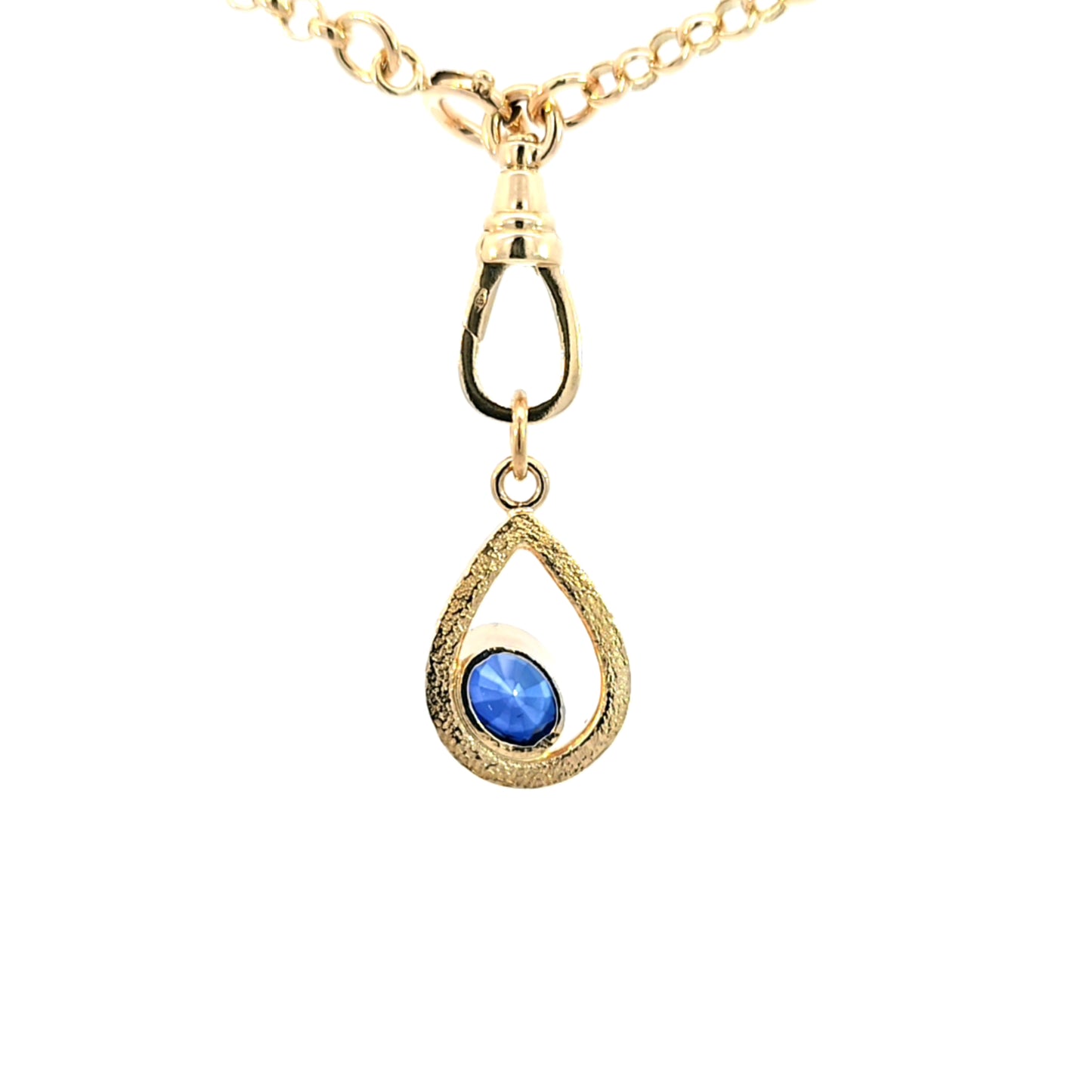 Sapphire Drop Pendant