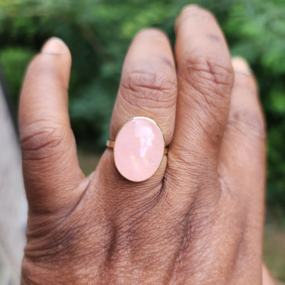 Morganite Cabochon Ring 2