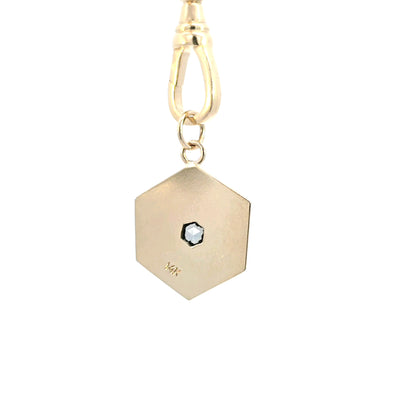 Color Change Sapphire Hexagon Pendant