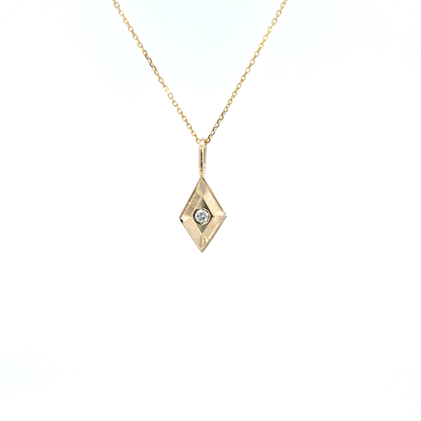 Diamond Engraved Pendant