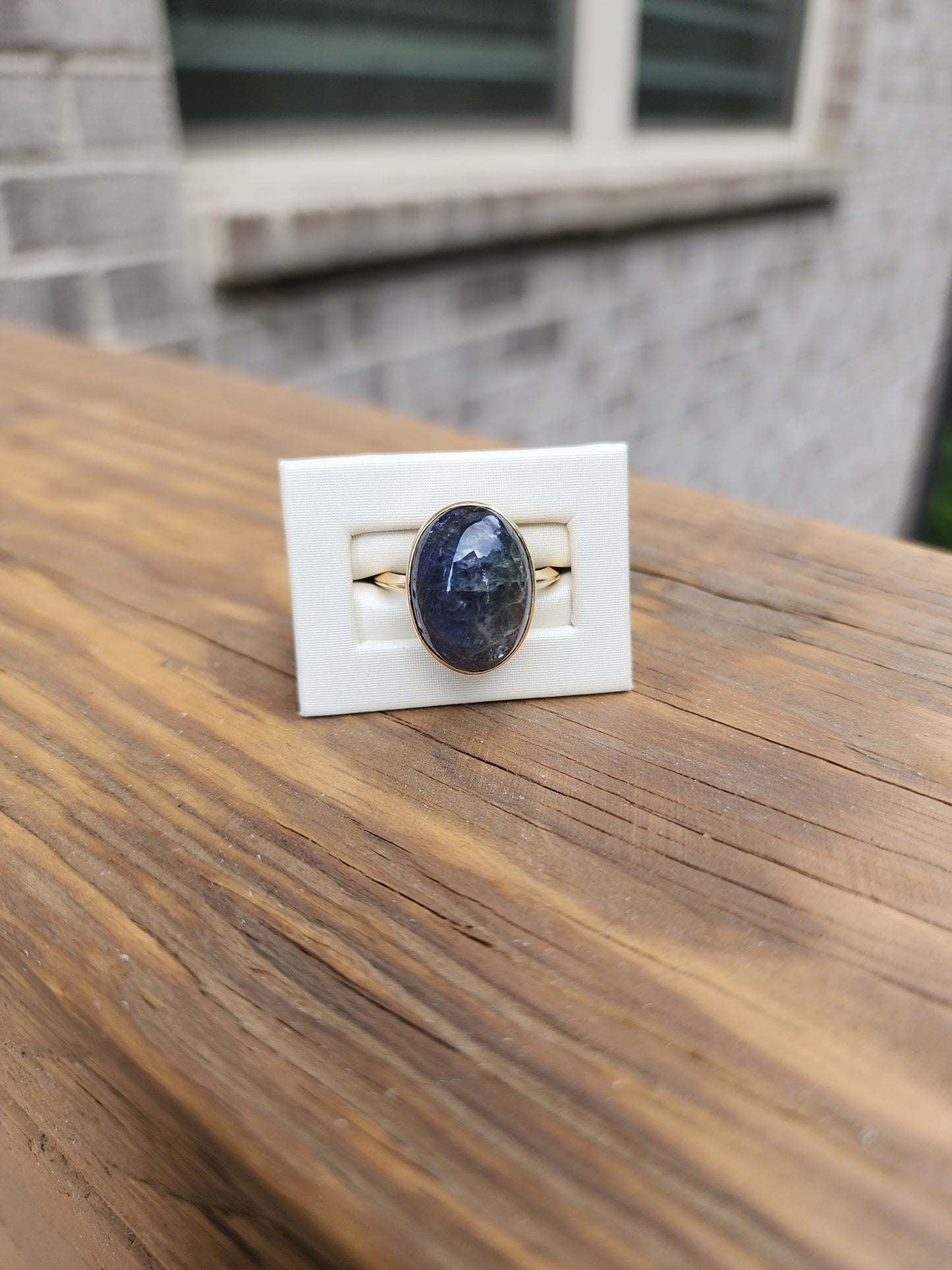 Tanzanite Knife Edge Ring