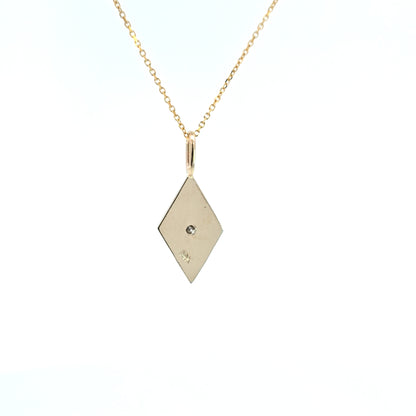 Diamond Engraved Pendant