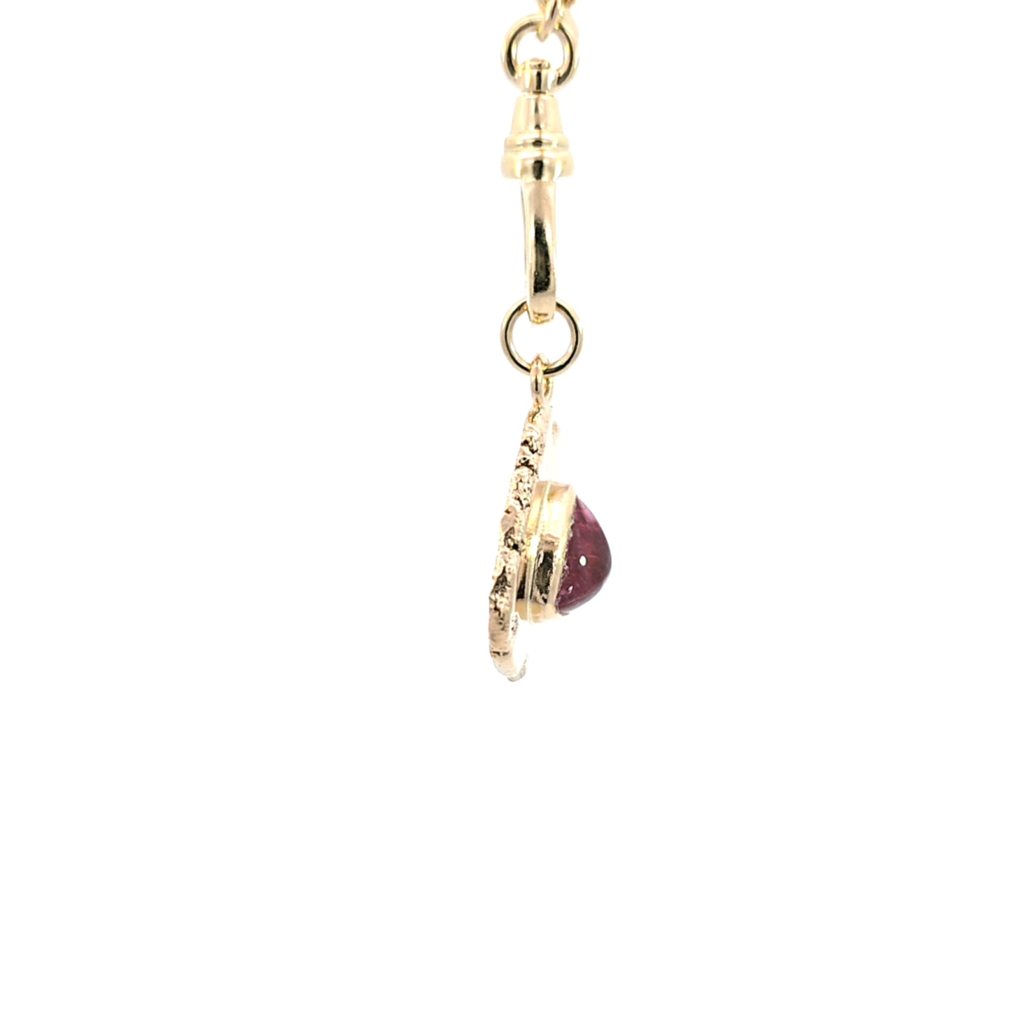 Pink Tourmaline Trillion Pendant