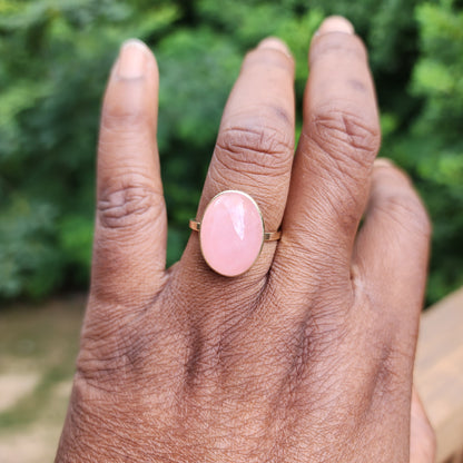 Morganite Cabochon Ring