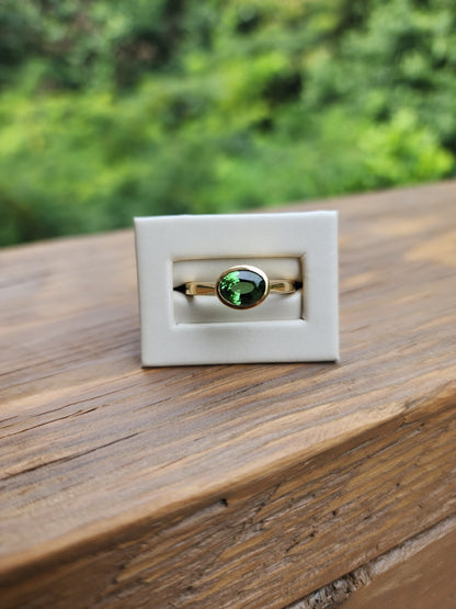 Chrome Tourmaline Ring