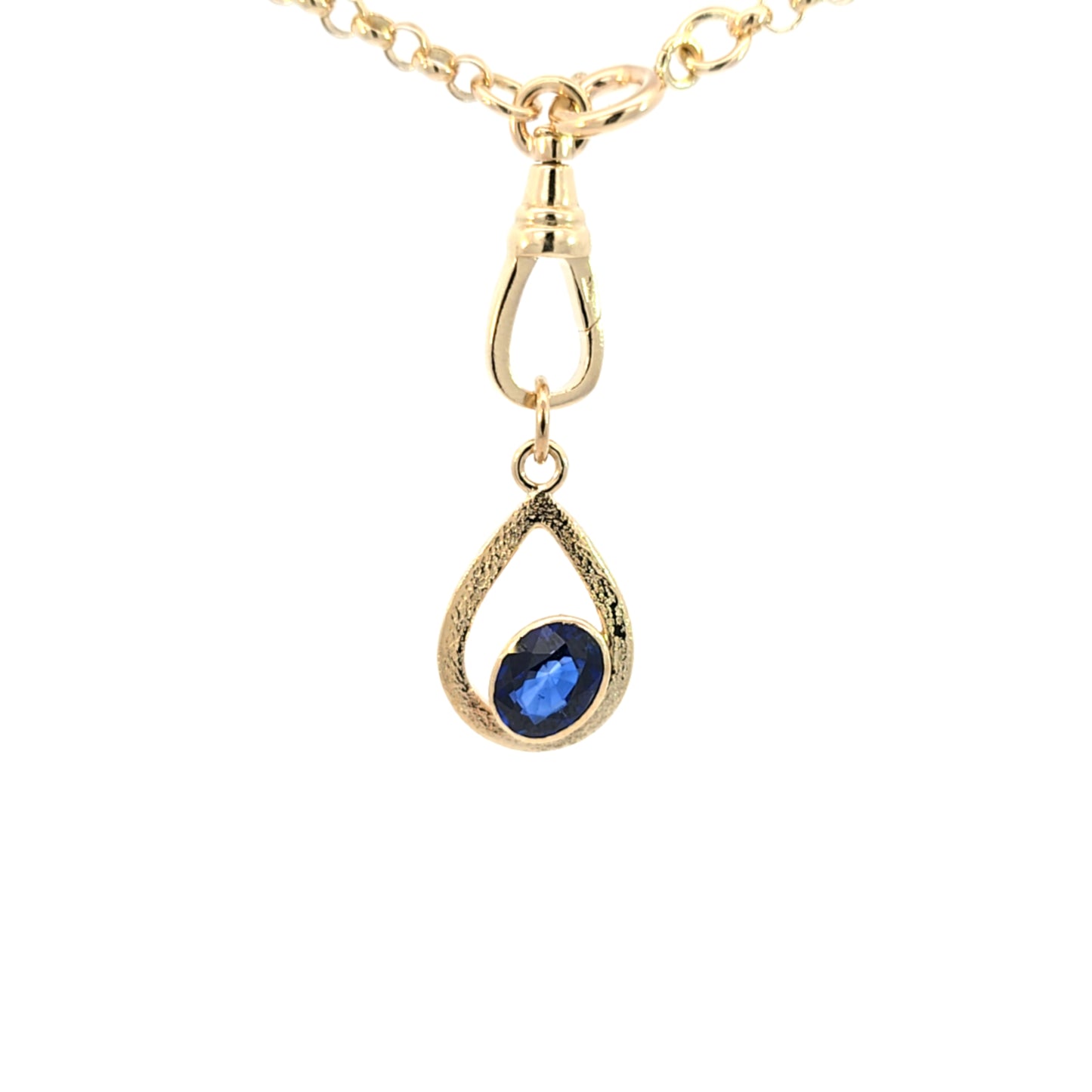 Sapphire Drop Pendant