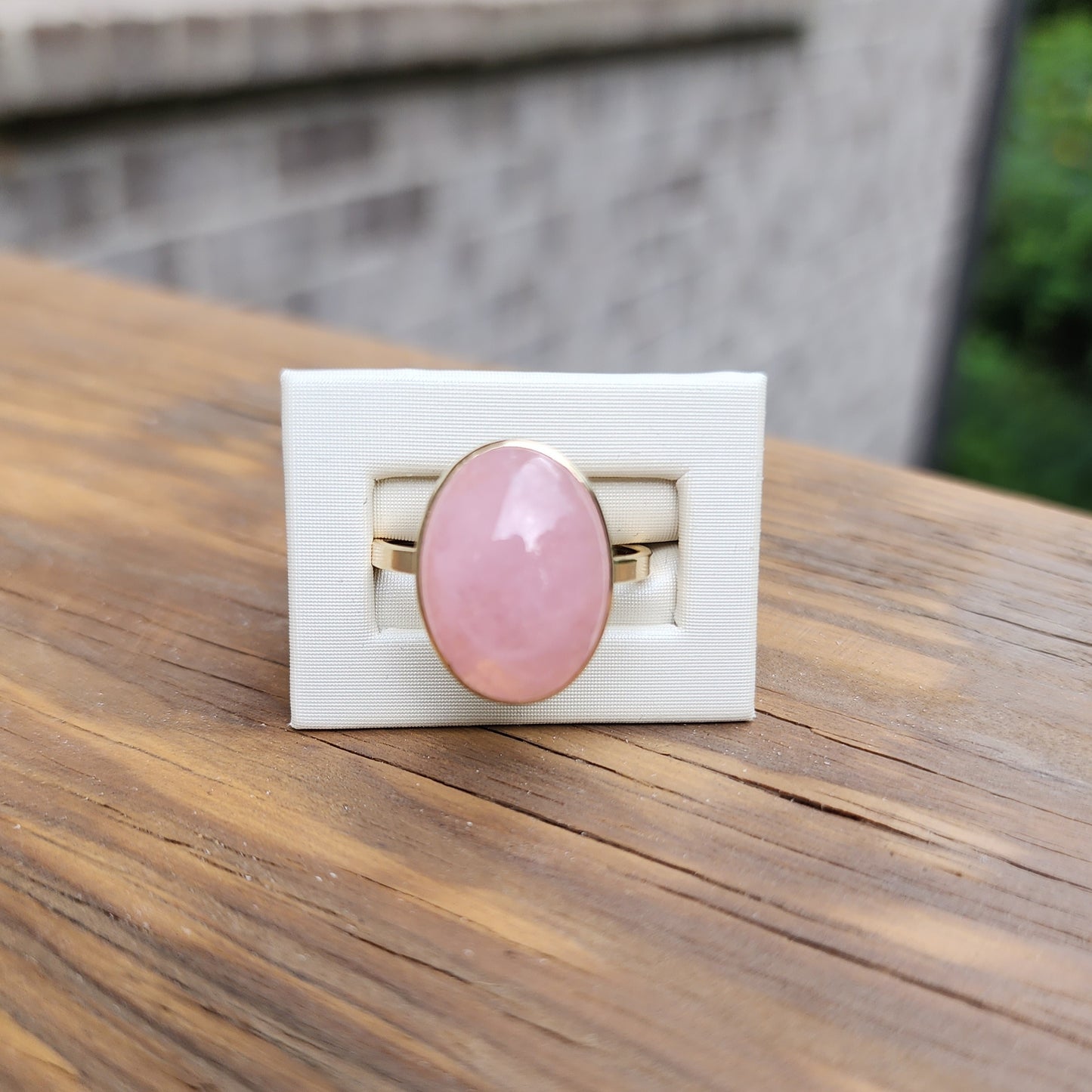 Morganite Cabochon Ring