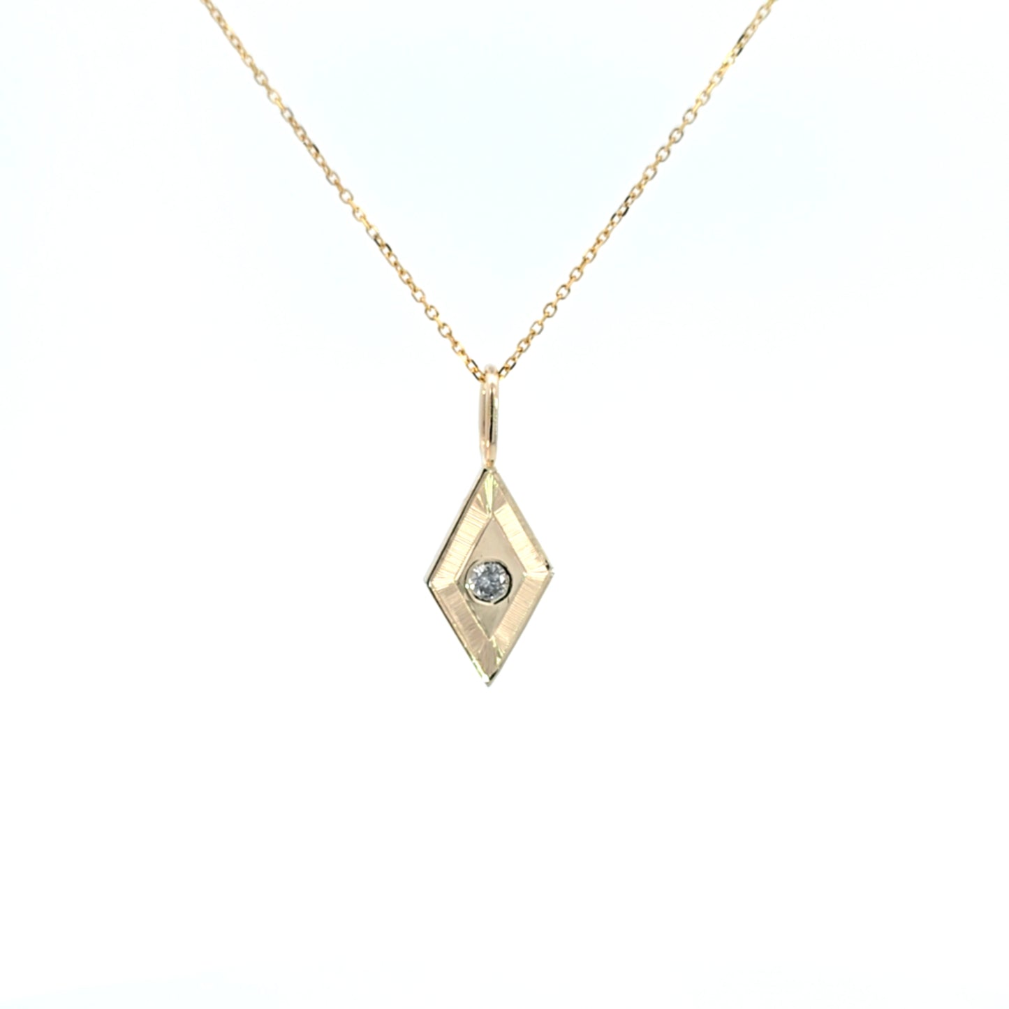 Diamond Engraved Pendant